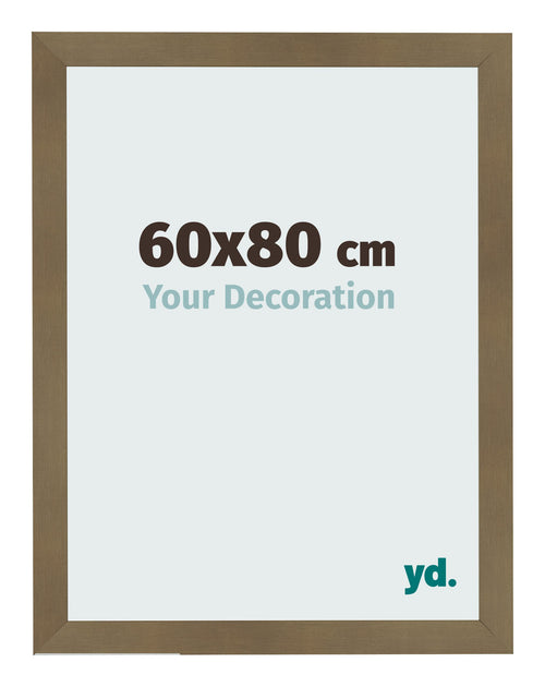 Cadre Photo 60x80cm Bronze Décor MDF Bologna De Face Mesure | Yourdecoration.fr
