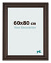 Cadre Photo 60x80cm Chene Fonce MDF Lazio De Face Mesure | Yourdecoration.fr