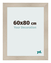 Cadre Photo 60x80cm Chene Rustique MDF Pisa De Face Mesure | Yourdecoration.fr