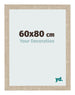 Cadre Photo 60x80cm Chêne Sonoma MDF Bologna De Face Mesure | Yourdecoration.fr