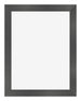 Cadre Photo 60x80cm Noir Argent Poli MDF Pisa De Face | Yourdecoration.fr