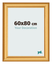 Cadre Photo 60x80cm Or Mat MDF Lazio De Face Mesure | Yourdecoration.fr