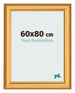 Cadre Photo 60x80cm Or Mat MDF Lazio De Face Mesure | Yourdecoration.fr