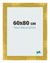 Cadre Photo 60x80cm Or Vintage MDF Pisa De Face Mesure | Yourdecoration.fr