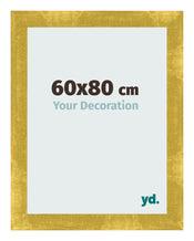 Cadre Photo 60x80cm Or Vintage MDF Pisa De Face Mesure | Yourdecoration.fr