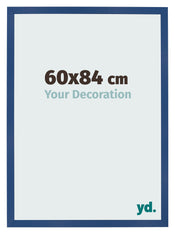 Cadre Photo 60x84 cm Bleu Fonce MDF Bologna De Face Mesure | Yourdecoration.fr
