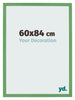 Cadre Photo 60x84 cm Vert MDF Bologna De Face Mesure | Yourdecoration.fr