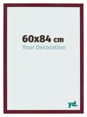 Cadre Photo 60x84 cm Vin Rouge Patine MDF Bologna De Face Mesure | Yourdecoration.fr