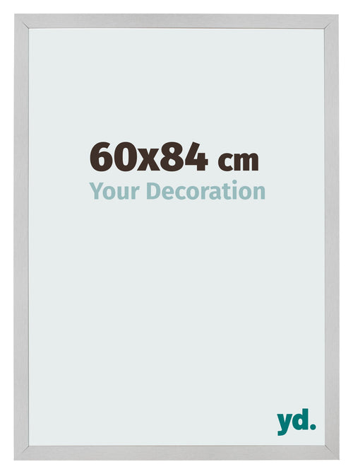 Cadre Photo 60x84cm Acier Inoxydable MDF Bologna De Face Mesure | Yourdecoration.fr