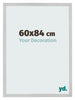 Cadre Photo 60x84cm Acier Inoxydable MDF Bologna De Face Mesure | Yourdecoration.fr