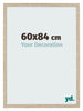 Cadre Photo 60x84cm Chêne Sonoma MDF Bologna De Face Mesure | Yourdecoration.fr