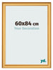Cadre Photo 60x84cm Or Mat MDF Lazio De Face Mesure | Yourdecoration.fr