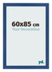 Cadre Photo 60x85 cm Bleu Fonce MDF Bologna De Face Mesure | Yourdecoration.fr
