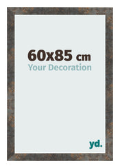 Cadre Photo 60x85 cm Metal Oxyde MDF Bologna De Face Mesure | Yourdecoration.fr