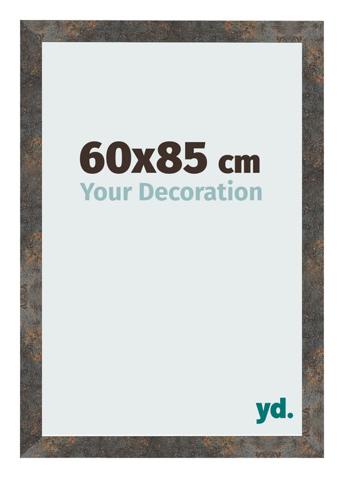 Cadre Photo 60x85 cm Metal Oxyde MDF Bologna De Face Mesure | Yourdecoration.fr