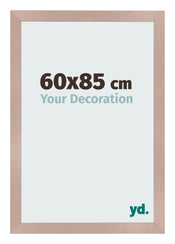 Cadre Photo 60x85 cm Rose Ancien MDF Bologna De Face Mesure | Yourdecoration.fr