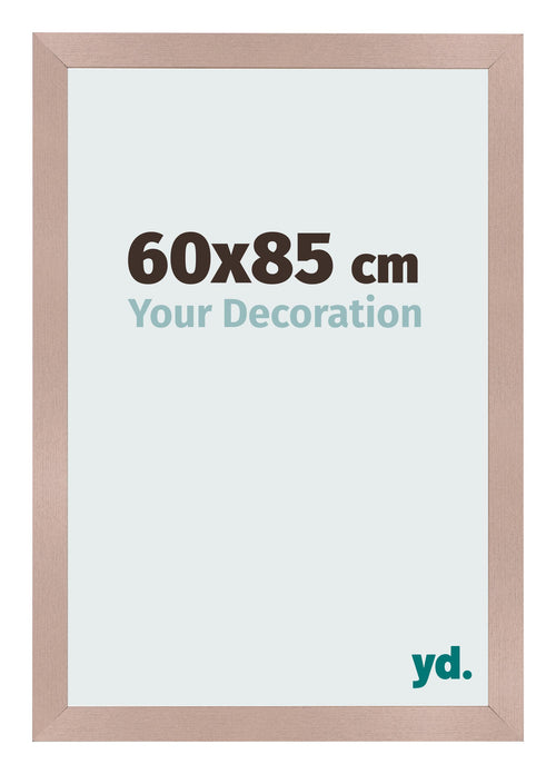 Cadre Photo 60x85 cm Rose Ancien MDF Bologna De Face Mesure | Yourdecoration.fr