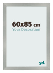 Cadre Photo 60x85cm Aluminium Brossé MDF Bologna De Face Mesure | Yourdecoration.fr