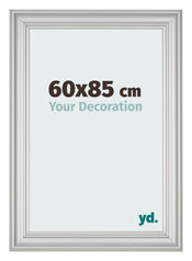 Cadre Photo 60x85cm Argent Mat MDF Lazio De Face Mesure | Yourdecoration.fr