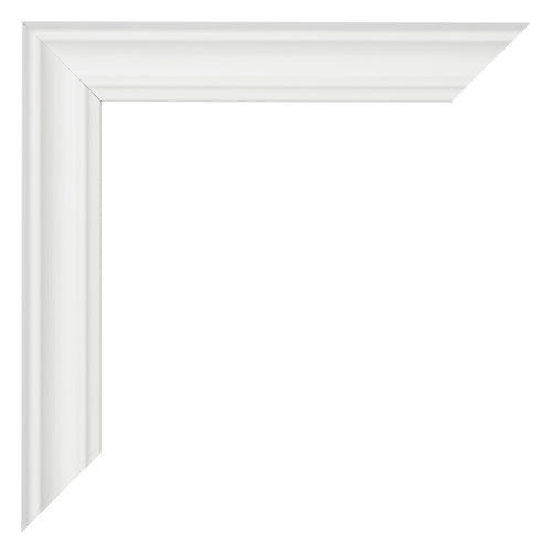 Cadre Photo 60x85cm Blanc Patine MDF Lazio Detail Coin | Yourdecoration.fr