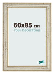Cadre Photo 60x85cm Brillance Metallique MDF Lazio De Face Mesure | Yourdecoration.fr
