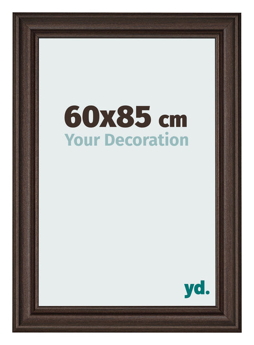 Cadre Photo 60x85cm Chene Fonce MDF Lazio De Face Mesure | Yourdecoration.fr