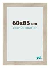 Cadre Photo 60x85cm Chene Rustique MDF Pisa De Face Mesure | Yourdecoration.fr