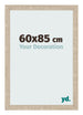 Cadre Photo 60x85cm Chêne Sonoma MDF Bologna De Face Mesure | Yourdecoration.fr