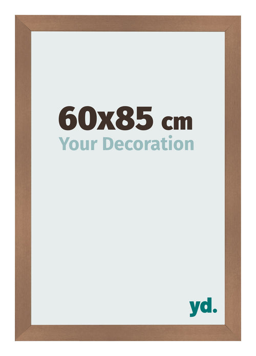 Cadre Photo 60x85cm Cuivre Décor MDF Bologna De Face Mesure | Yourdecoration.fr