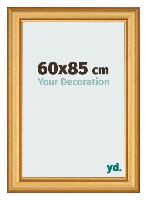 Cadre Photo 60x85cm Or Mat MDF Lazio De Face Mesure | Yourdecoration.fr