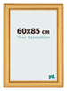 Cadre Photo 60x85cm Or Mat MDF Lazio De Face Mesure | Yourdecoration.fr