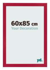 Cadre Photo 60x85cm Rouge MDF Bologna De Face Mesure | Yourdecoration.fr