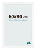 Cadre Photo 60x90 cm Blanc Mat MDF Bologna De Face Mesure | Yourdecoration.fr