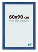 Cadre Photo 60x90 cm Bleu Fonce MDF Bologna De Face Mesure | Yourdecoration.fr