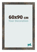 Cadre Photo 60x90 cm Metal Oxyde MDF Bologna De Face Mesure | Yourdecoration.fr