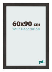 Cadre Photo 60x90 cm Noir Mat MDF Bologna De Face Mesure | Yourdecoration.fr