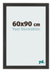 Cadre Photo 60x90 cm Noir Mat MDF Bologna De Face Mesure | Yourdecoration.fr