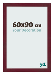 Cadre Photo 60x90 cm Vin Rouge Patine MDF Bologna De Face Mesure | Yourdecoration.fr