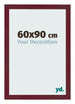 Cadre Photo 60x90 cm Vin Rouge Patine MDF Bologna De Face Mesure | Yourdecoration.fr