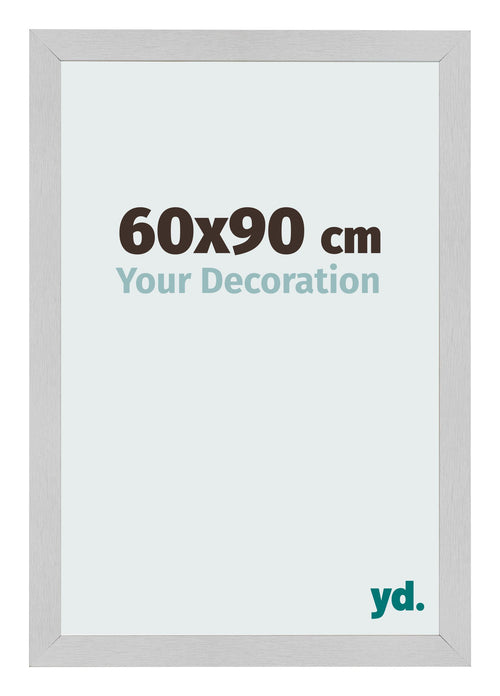 Cadre Photo 60x90cm Acier Inoxydable MDF Bologna De Face Mesure | Yourdecoration.fr