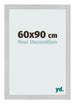 Cadre Photo 60x90cm Acier Inoxydable MDF Bologna De Face Mesure | Yourdecoration.fr