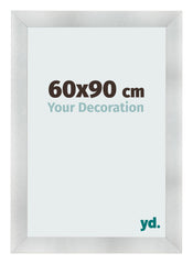 Cadre Photo 60x90cm Aluminium Brosse MDF Pisa De Face Mesure | Yourdecoration.fr