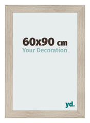Cadre Photo 60x90cm Chene Rustique MDF Pisa De Face Mesure | Yourdecoration.fr
