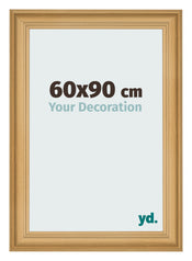 Cadre Photo 60x90cm De Pin Grain de Bois MDF Lazio De Face Mesure | Yourdecoration.fr