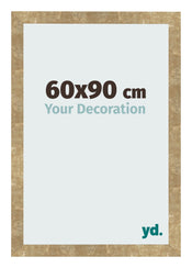 Cadre Photo 60x90cm Or Antique MDF Bologna De Face Mesure | Yourdecoration.fr