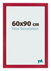 Cadre Photo 60x90cm Rouge MDF Bologna De Face Mesure | Yourdecoration.fr