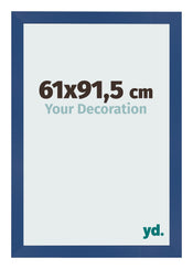 Cadre Photo 61x91 5 cm Bleu Fonce MDF Bologna De Face Mesure | Yourdecoration.fr