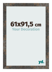 Cadre Photo 61x91 5 cm Metal Oxyde MDF Bologna De Face Mesure | Yourdecoration.fr