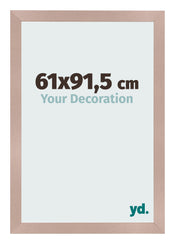 Cadre Photo 61x91 5 cm Rose Ancien MDF Bologna De Face Mesure | Yourdecoration.fr