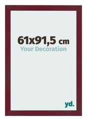 Cadre Photo 61x91 5 cm Vin Rouge Patine MDF Bologna De Face Mesure | Yourdecoration.fr